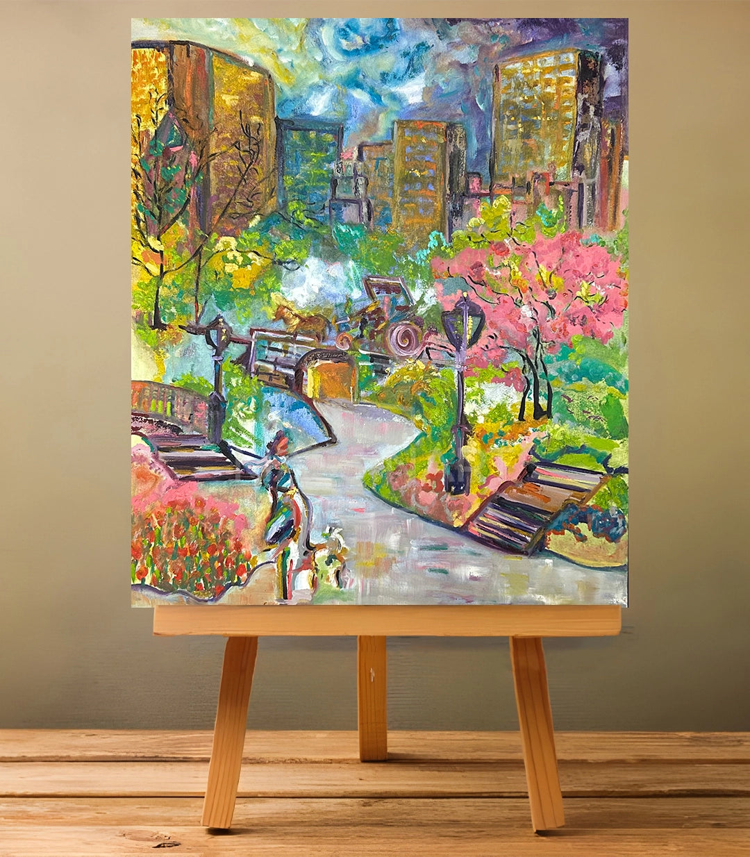 CENTRAL PARK - signé par l'artiste Imane Laamiri